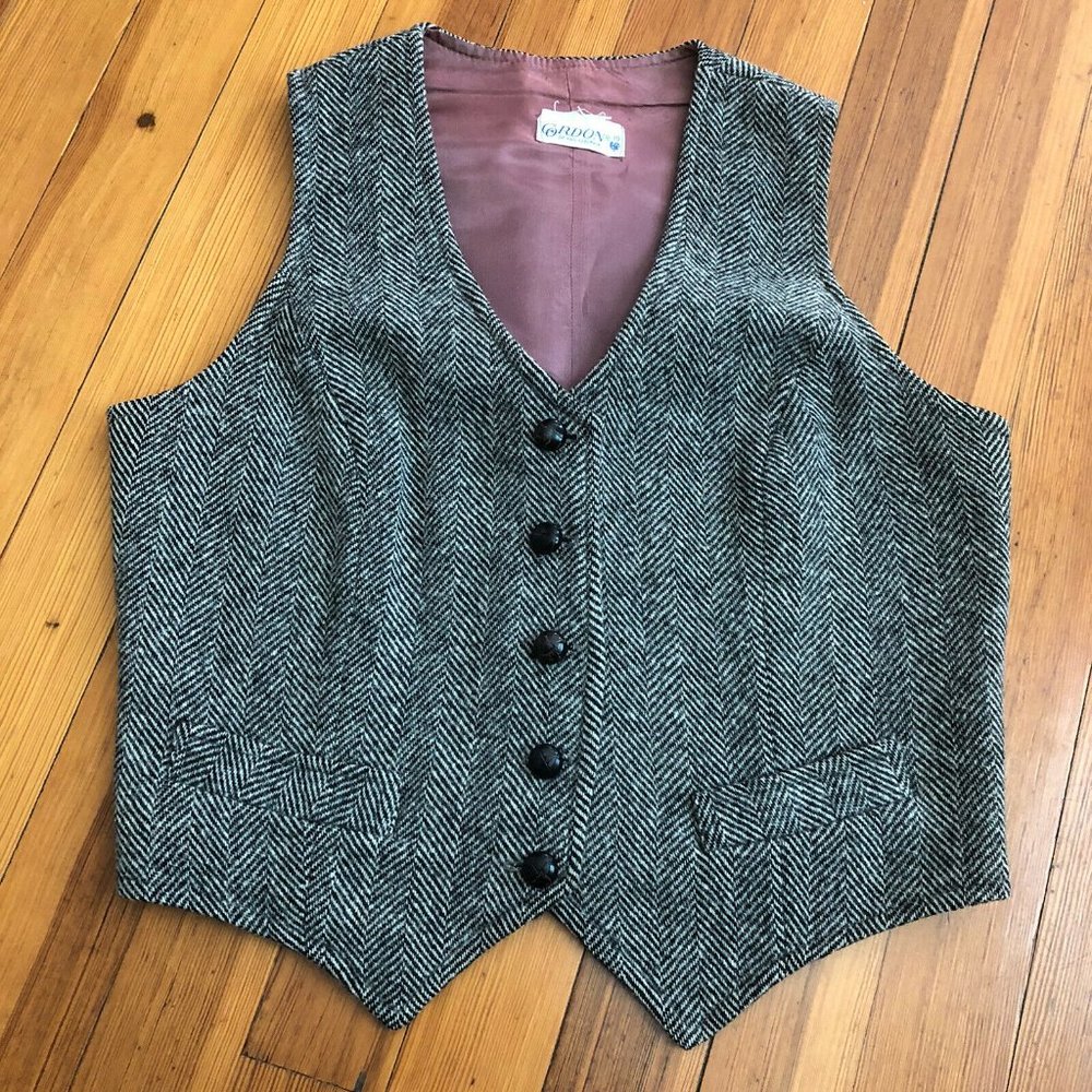 Gordon of Philadelphia Women's Wool Vest sz 10 - Picture 3 of 10